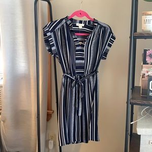 Monteau Navy stripped dress
